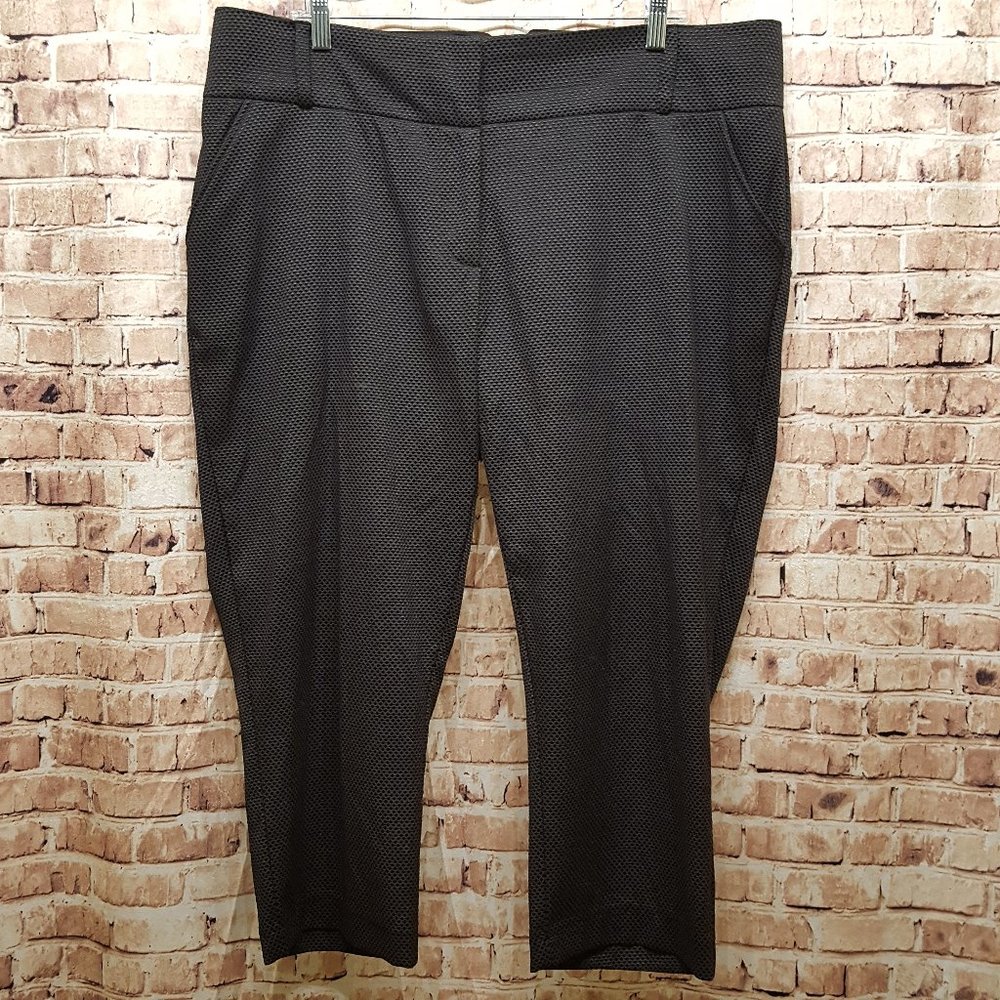 Maurices I am Smart Pants Trousers with Texture Black Size 16